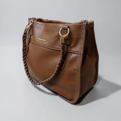 Bolsa Tote grande em PU acompanha alça longa - Pavão de Ouro na internet