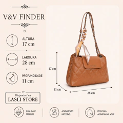 Bolsa Envelope Matelassè Média em PU com alça corrente - V&V Finder - comprar online