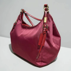 Bolsa Tote Grande em Nylon com alça curta em couro PU - Origami na internet