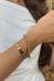 Pulseira Dourada Premium com Variação – Trançada ou Bracelete Clássico