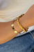 Pulseira Dourada Premium com Variação – Trançada ou Bracelete Clássico - comprar online