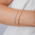 Pulseira 3 Cristais Prata - comprar online