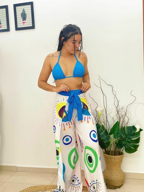 CALÇA ENVELOPE OLHO GREGO