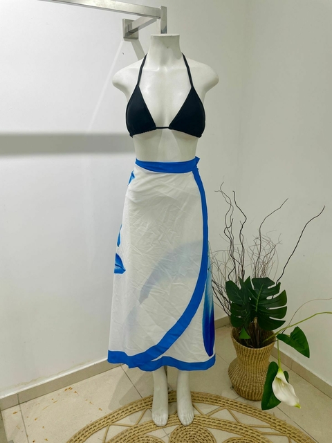 PAREÔ LONGA FLOR AZUL