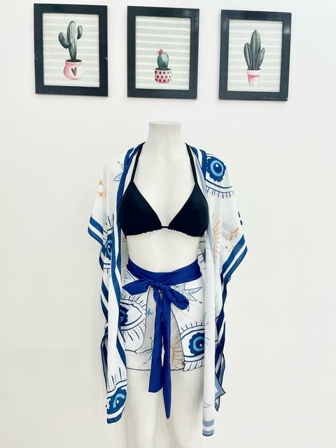 KIMONO OLHO GREGO COM SHORT ENVELOPE