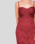 Vestido Carol - Midi em crochê - Vinho - comprar online