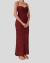 Vestido Carol - Midi em crochê - Vinho