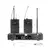 Microfone sem Fio Headset Profissional Duplo Armer AX802M HH com 500 Canais
