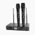 Sistema de Microfone Sem Fio Profissional Duplo Armer AX802M com Bateria Recarregável - loja online