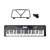 Teclado Musical 61 Teclas Sensitivas AZ KEYS SENSE KS61BT Preto com Bluetooth - comprar online