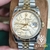 Kit Rolex Datejust 36mm Dourado Folhas Aro Frisado Safira Automatico Pulseira Oyster - Kingbr Relogios