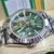 Kit Rolex Datejust 41mm Verde Aço Aro Frisado Safira Automatico Pulseira Jubilee
