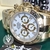 Imagem do Kit Rolex Daytona Branco todo Dourado Safira Automatico Pulseira Oyster