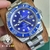 Kit Rolex Submariner Azul Smurf Aço Cerâmica Automático Safira Pulseira Oyster - Kingbr Relogios
