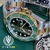 Kit Rolex Submariner Hulk Verde Misto Dourado Cerâmica Automático Safira Pulseira Oyster - comprar online