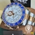 Kit Rolex Yach Master 43mm Branco Misto Rose Aro Cerâmica Azulo Safira Automatico Pulseira Oyster na internet