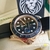 Kit Rolex Yach Master Preto Rose Cerâmica Automatico Safira Borracha - loja online