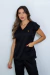 Pijama Cirúrgico Feminino Aurora Preto - comprar online