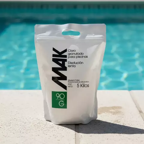 Bolsa X 5kg Cloro Granulado 90g Mak Disolucion Lenta - comprar online