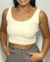 Cropped Regata Off-White na internet