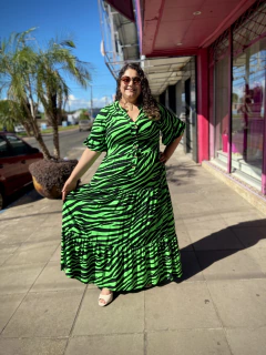 Vestido Longo Animal Print Lyra