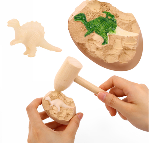 Escavacao de Ovos de Dinossauro