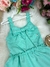 Vestido Blogueirinha Verde Tiffany