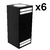 Pack X6 Aplique Unidireccional Uniline Exterior Apto Led