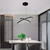 Colgante Led Aros Dobles 60-40cm Deco Hogar Moderno en internet
