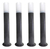 Pack X4 Tubo Caminero Triple 55cm De Piso E27 Negro - comprar online