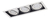 Embutido Ar111 Aluminio Mila 3 Luces Cardanico Gu10 Blanco