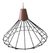 Colgante Jaula Diamante 38cm E27 Negro Blanco - Tienda Objetos
