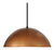 Lampara Colgante Deco Media Esfera Chapa Cobre 60cm E27 Led