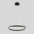 Colgante Brush Led 30w 500mm Negro Calido