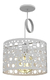 Imagen de Pack X 2 Lampara Colgante Aluminio 1 Luz Hole 4 E27 Apto Led