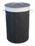 Cesto De Ropa Sucia Plegable De Bambu Redondo 35x60 Cm