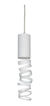 Lampara Colgante Techo Tubo Decorado 1 30cm Dicro Gu10 Led