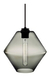 Lampara Colgante Cristal 1 Luz Trip Humo E27 Apto Led - comprar online