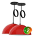 Pack X2 Lampara Colgante Semi Esfera 30cm Techo 1 Luz Bell08