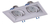 Spot Embutir Ecua Cardanico 2 Luces Dicro Blanco Negro - comprar online