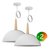 Pack X 2 Lampara Colgante Bell03 Media Esfera Madera E27 Led - Tienda Objetos