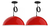 Pack X 2 Lampara Colgante Campana Grande 40cm Bell06 E27 Dec