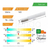 Pack X 10 Liston Con Tubo Led 9w 220v T8 60cm - Tienda Objetos