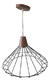 Colgante Jaula Diamante 38cm E27 Negro Blanco - tienda online