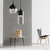 Lampara Colgante Vidrio Deco Diseno Gurion Negro P/ Led E27 - Tienda Objetos