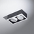 Embutido Ar111 Aluminio Mila 2 Luces Cardanico Gu10 Blanco - comprar online
