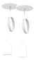 Pack X 2 Lampara Colgante 1 Luz Bulbo Led E27 Techo Bell05 - comprar online