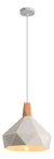 Lampara Colgante Triangular Madera 30cm E27 Moderno Deco - comprar online