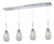 Lampara Colgante Cali 4 Luces Tulipa Vidrio Rombo E27 Led - Tienda Objetos
