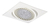 Pack X 10 Spot Embutir Ar111 Cuadrado Pvc Led 12w Gu10 220v en internet